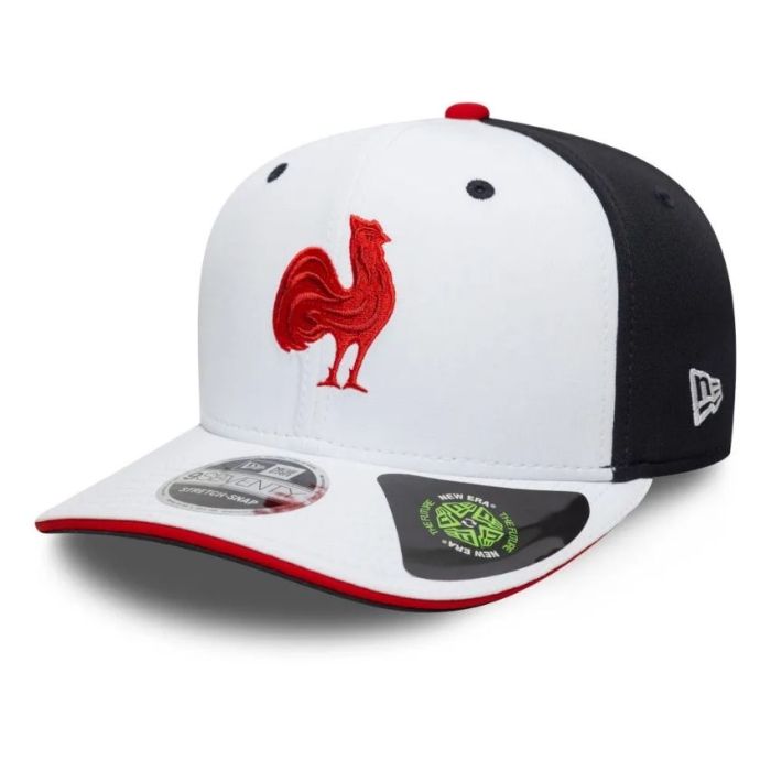 Gorra de rugby France 9Seventy Stretch Snap Blanca – New Era

