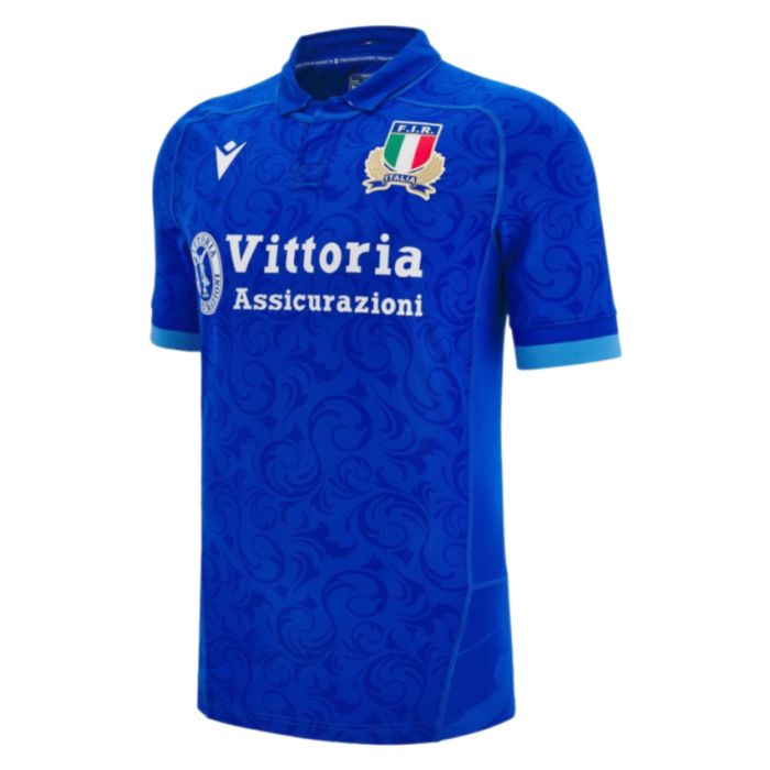 Camiseta de Rugby Auténtica Local Italia 2024/2025 - Macron