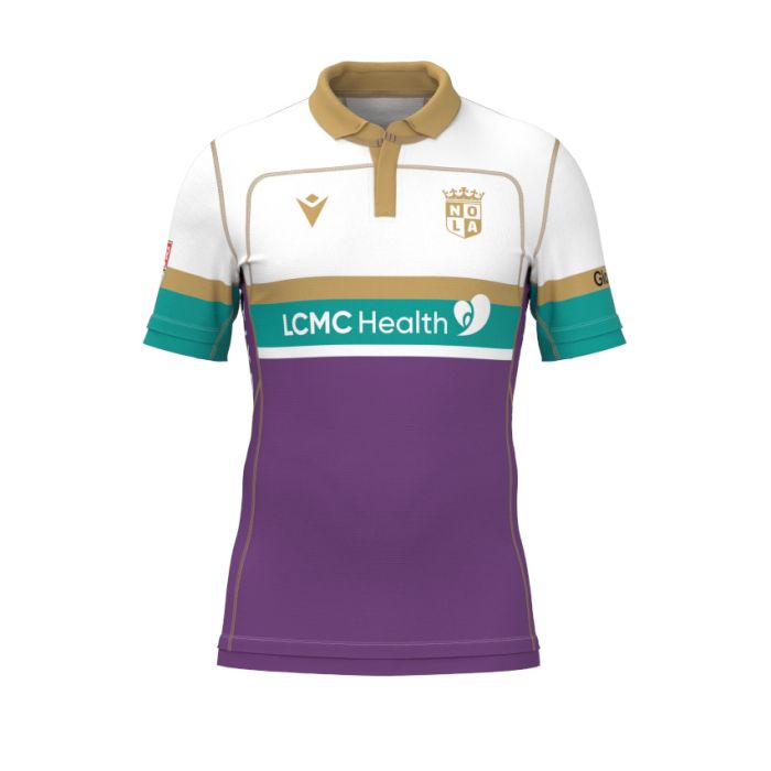 Camiseta de Rugby Visitante NOLA Gold 2024/2025 - Macron