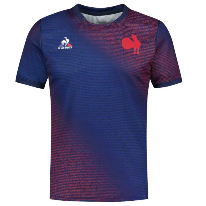 Nouveau Maillot Rugby Pré-Match France Coupe Du Monde Rugby 2023 - Le Coq Sportif