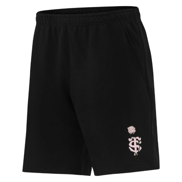 Pantalones cortos negro Stade Toulousain Rose 2026-2027 Nike escudo bordado