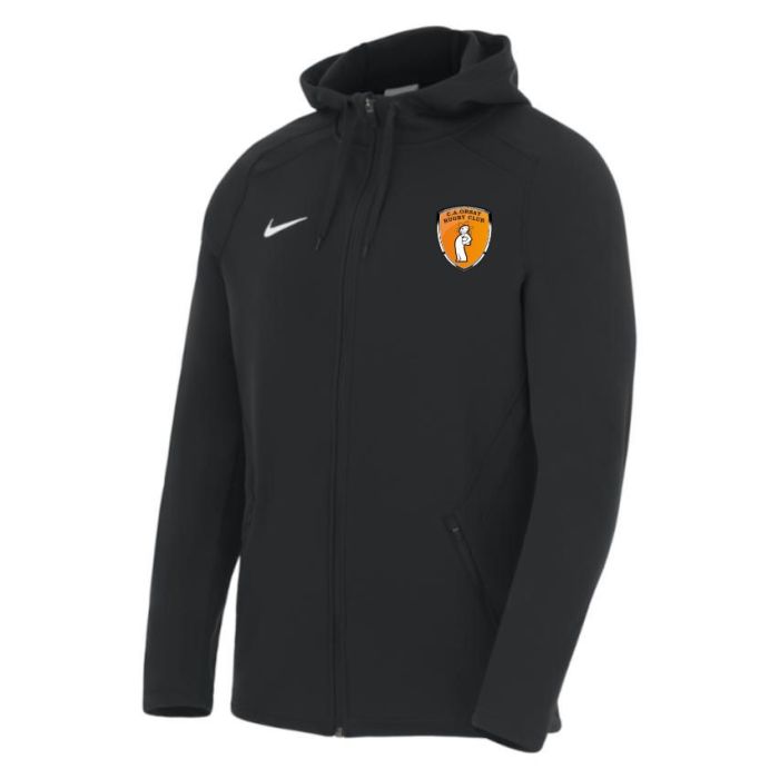 BADGE Sudadera con Capucha con Cremallera Team Training para Jóvenes - Negro Orsay - NIKE