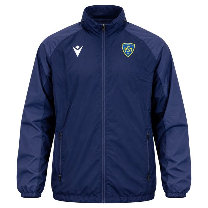 Cortavientos ASM Clermont azul marino Macron vista frontal temporada 2026-2027