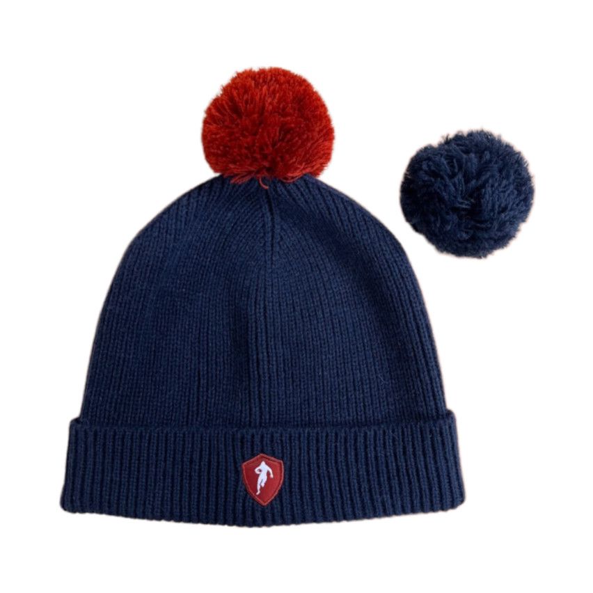 Bonnet Pompon Amovible Azul Marino - Ruckfield