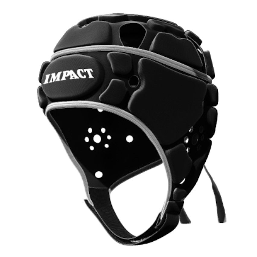 Casco de Rugby Negro - Impact Rugby