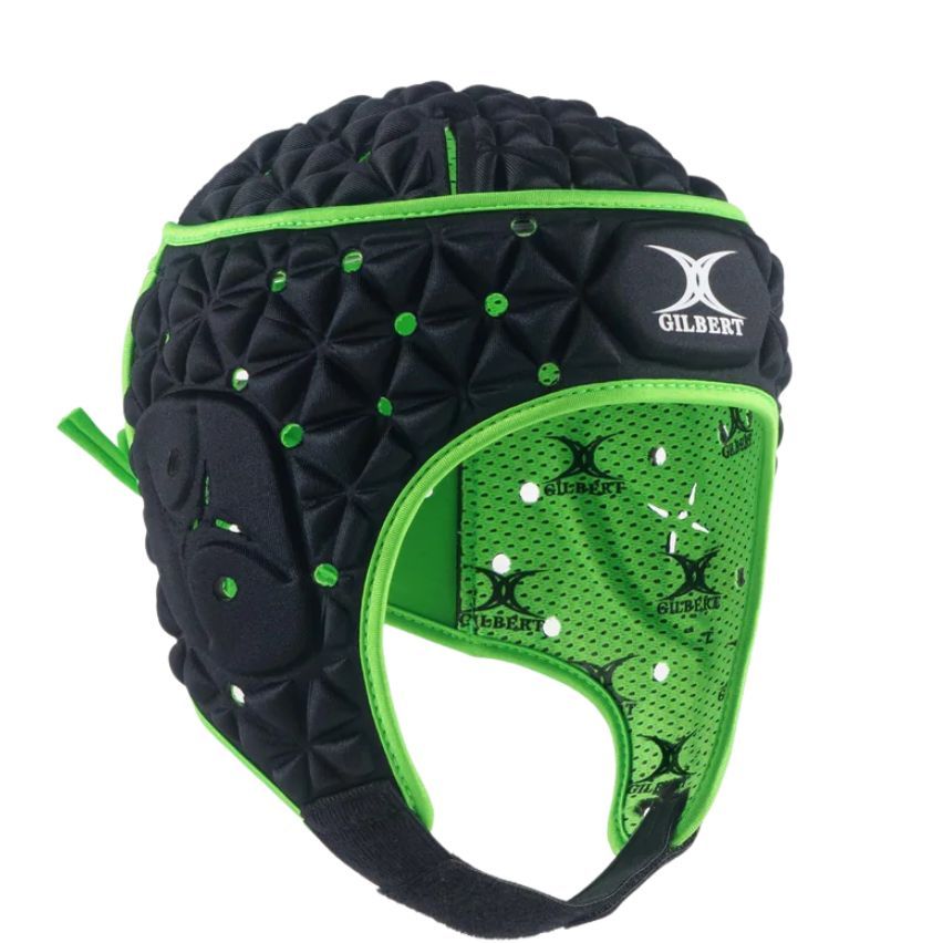 Casco Rugby Ignite Negro/Verde - Gilbert
