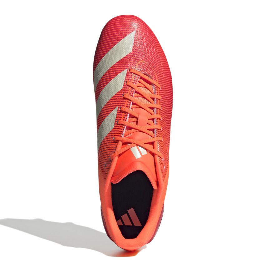 Zapatillas de Rugby Adizero RS15 Pro SG Con Tachuelas Híbridas Para Terreno Mojado Rojo y Naranja - Adidas