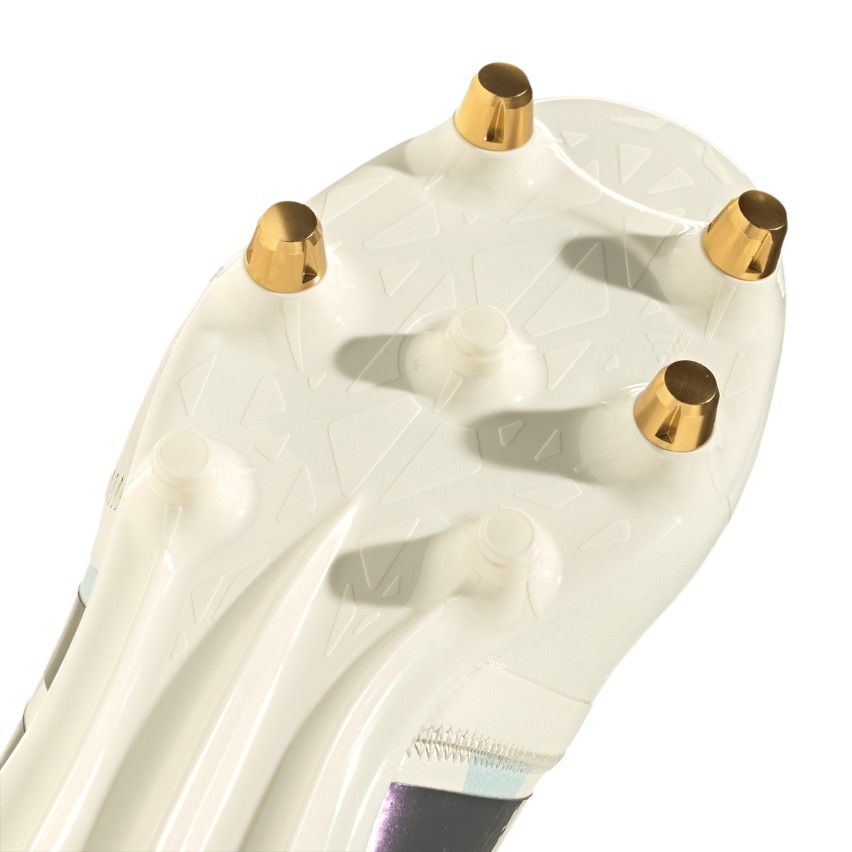 Botas de Rugby Mujer RS15 Pro (SG) Crampones Híbridos Blanco - Adidas
