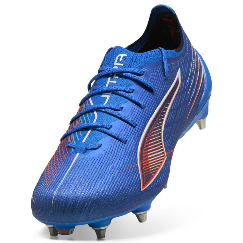 Botas de Rugby Ultra 6 Ultimate MXSG Tacos Híbridos Terreno Blando / Mixto Azul Naranja - Puma