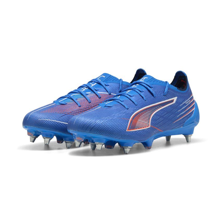 Botas de Rugby Ultra 6 Ultimate MXSG Tacos Híbridos Terreno Blando / Mixto Azul Naranja - Puma