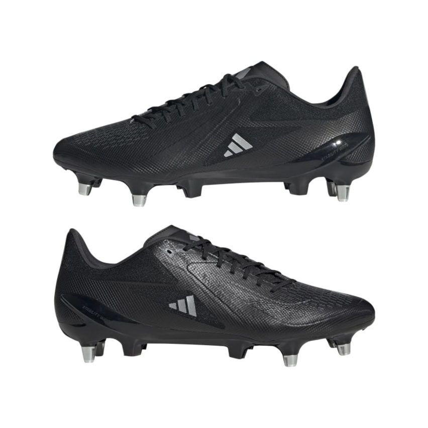 Zapatillas de Rugby Adizero Ultimate RS-15 (SG) Híbridas Todo Terreno Negro - Adidas