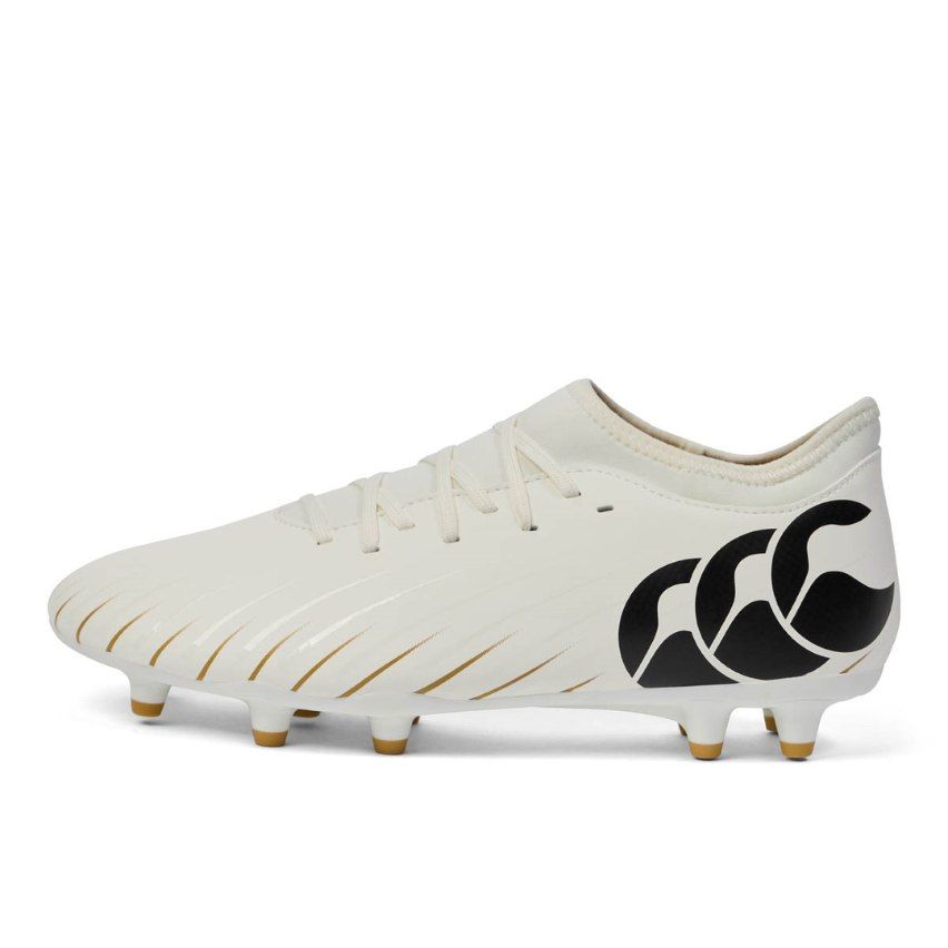 Botas de Rugby con Tacos Speed Falcon Team FG Blancas - Canterbury