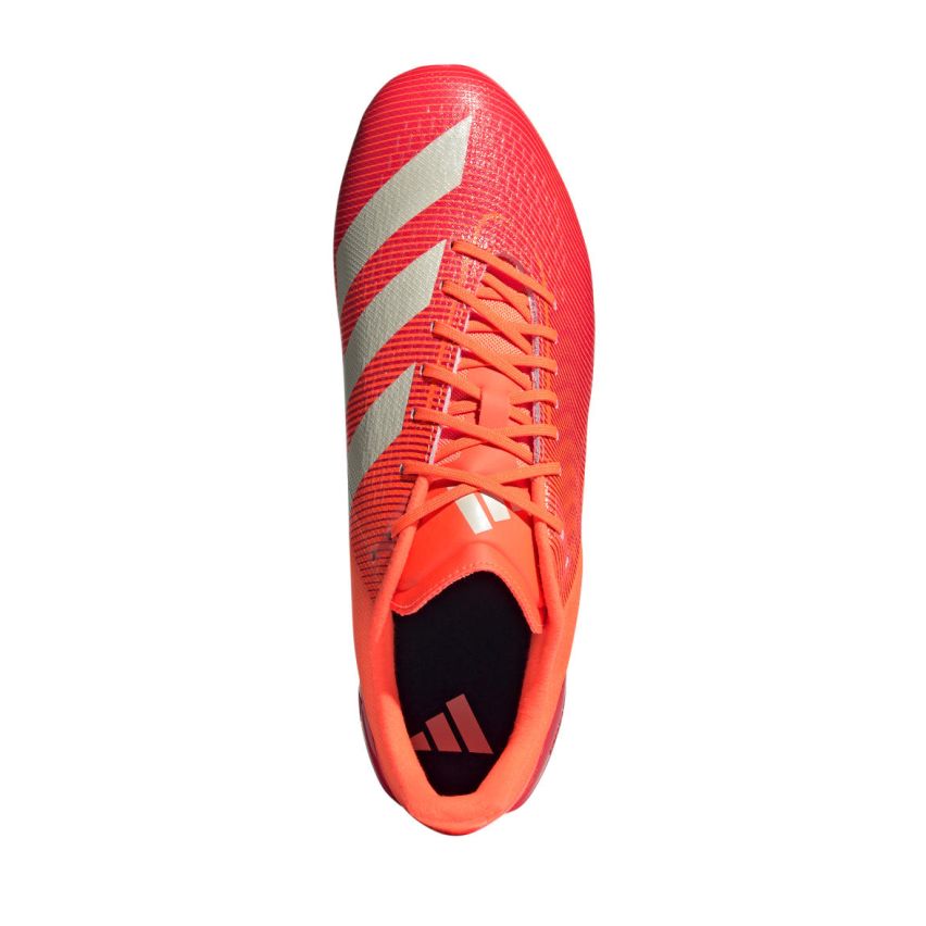 Zapatillas de Rugby Adizero RS15 Pro SG Con Tachuelas Híbridas Para Terreno Mojado Rojo y Naranja - Adidas