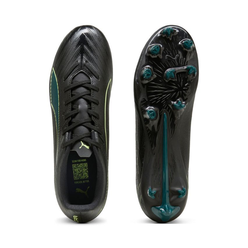 Botas de Rugby Ultra 6 Play FG/AG Tacos Moldeados Campo Seco/ Mixto Negro Unisex - Puma