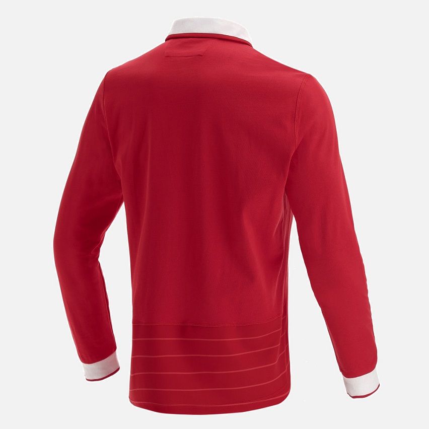 Camiseta Rugby Manga Larga Gales Primera 2021/2022 - Macron