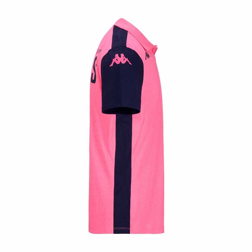Polo Stade Français Paris Abiangy 8 Rosa/Azul 2024/2025 - Kappa