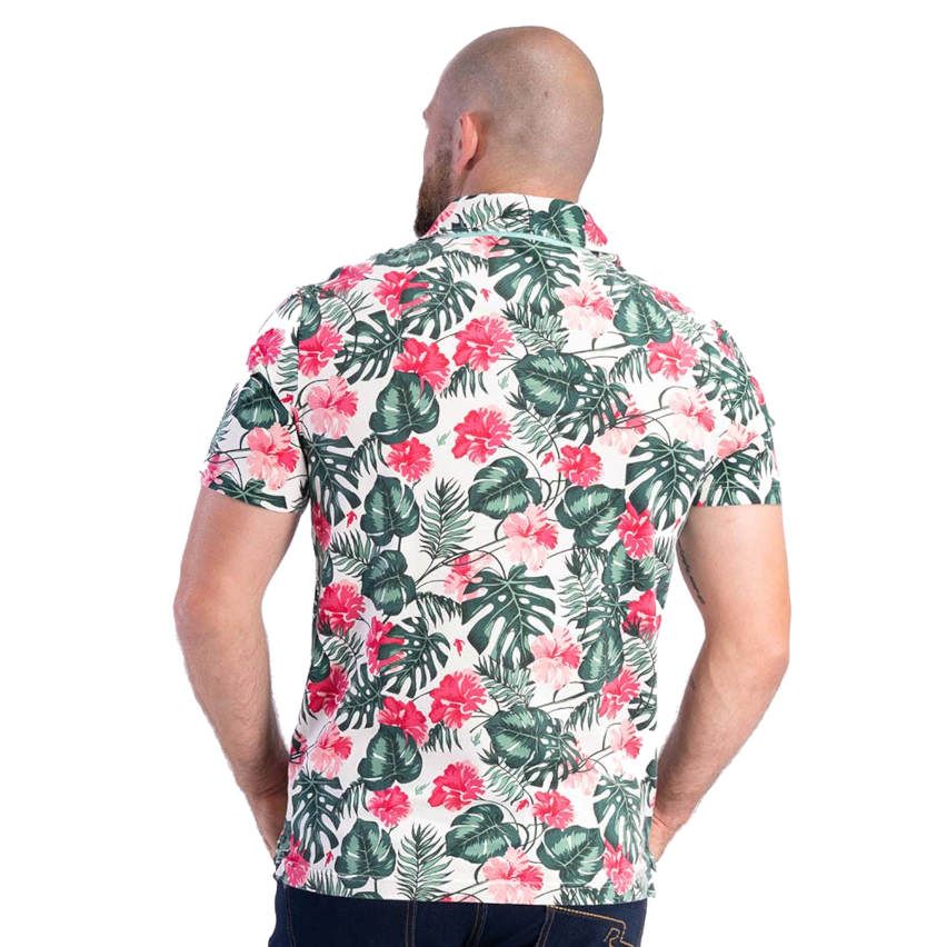 Polo Rugby Manga Corta Estampado Tropical Rugby - Ruckfield