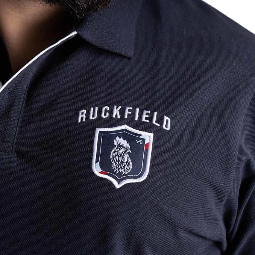 Polo Rugby French Rugby Club de Manga Corta Azul Marino - Ruckfield