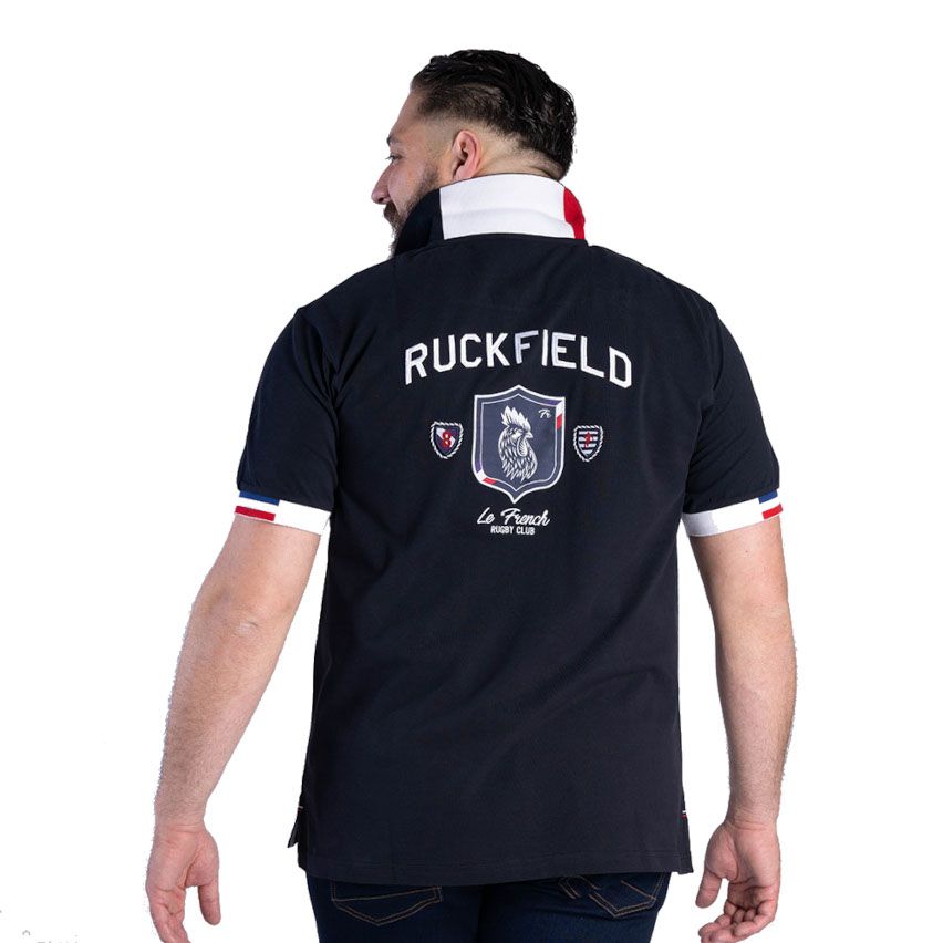 Polo Rugby French Rugby Club de Manga Corta Azul Marino - Ruckfield