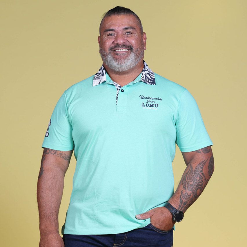 Polo Rugby Manga Corta Jonah Lomu Verde Agua – Ruckfield