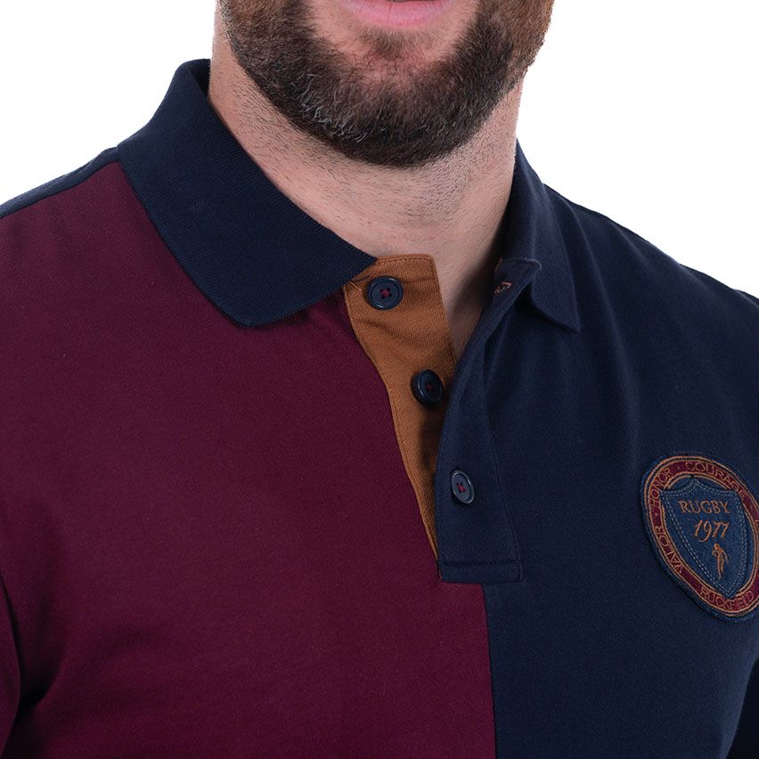 Polo de Manga Corta Azul Marino Heritage - Ruckfield