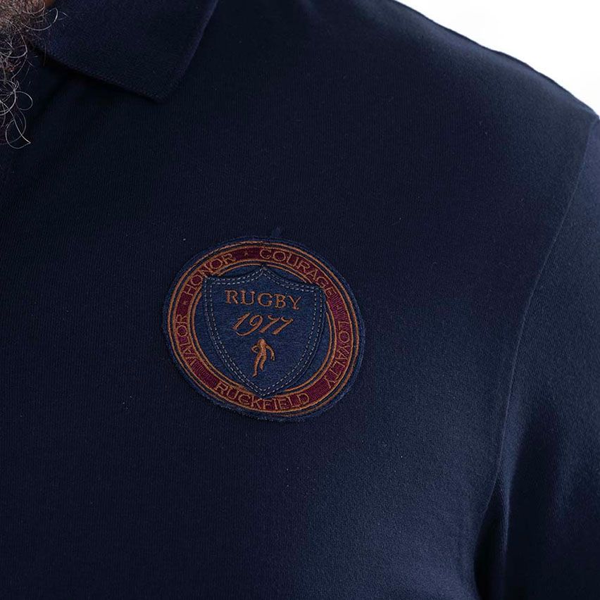 Polo de Manga Corta Azul Marino Heritage - Ruckfield