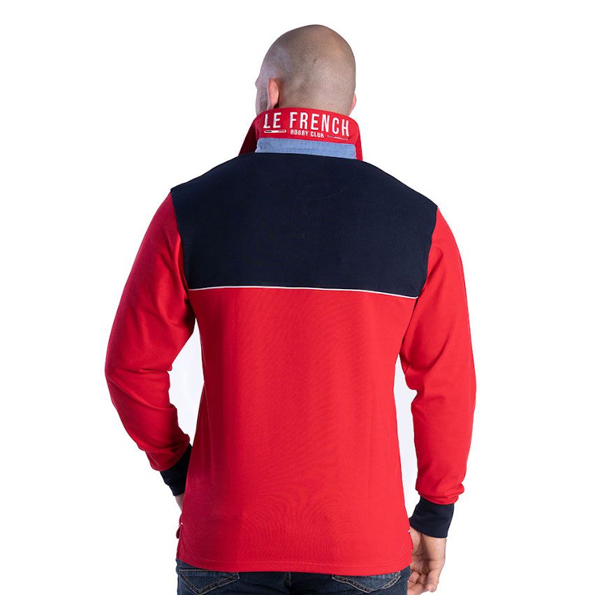 Polo Rugby Manga Larga French Rugby Club Rojo – Ruckfield