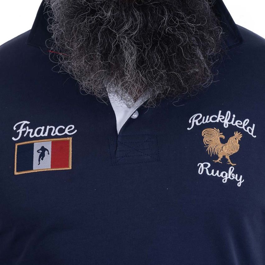 Polo Rugby Ruckfield France Supporter Azul Marino - Ruckfield