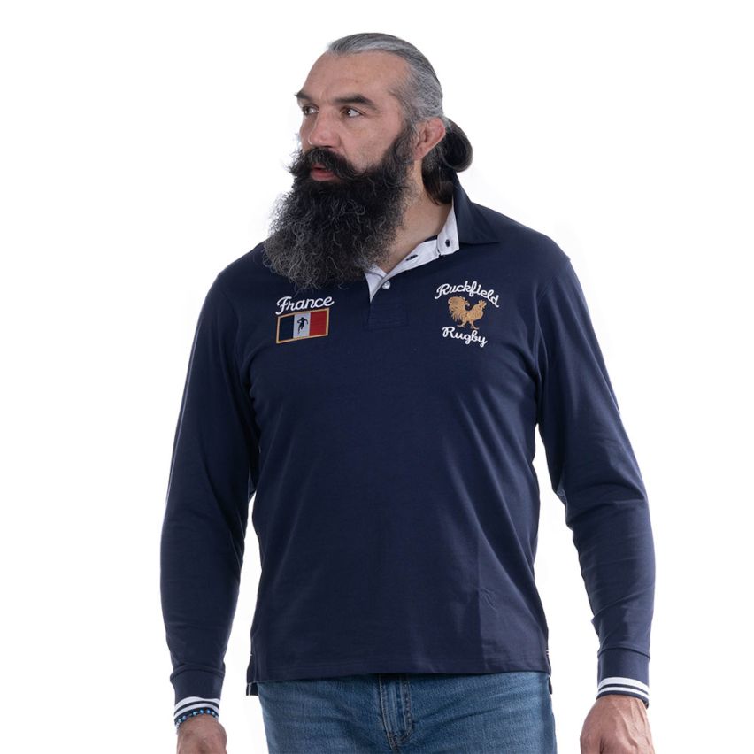 Polo Rugby Ruckfield France Supporter Azul Marino - Ruckfield
