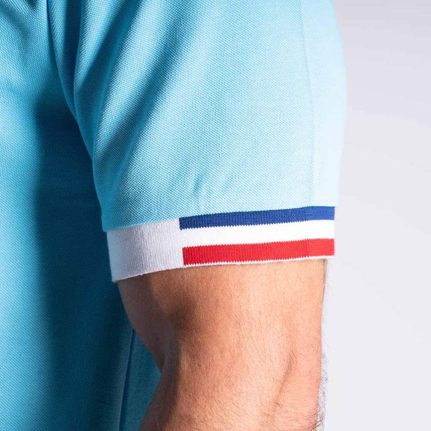 Polo Rugby Mangas Cortas French Rugby Club Turquesa - Ruckfield