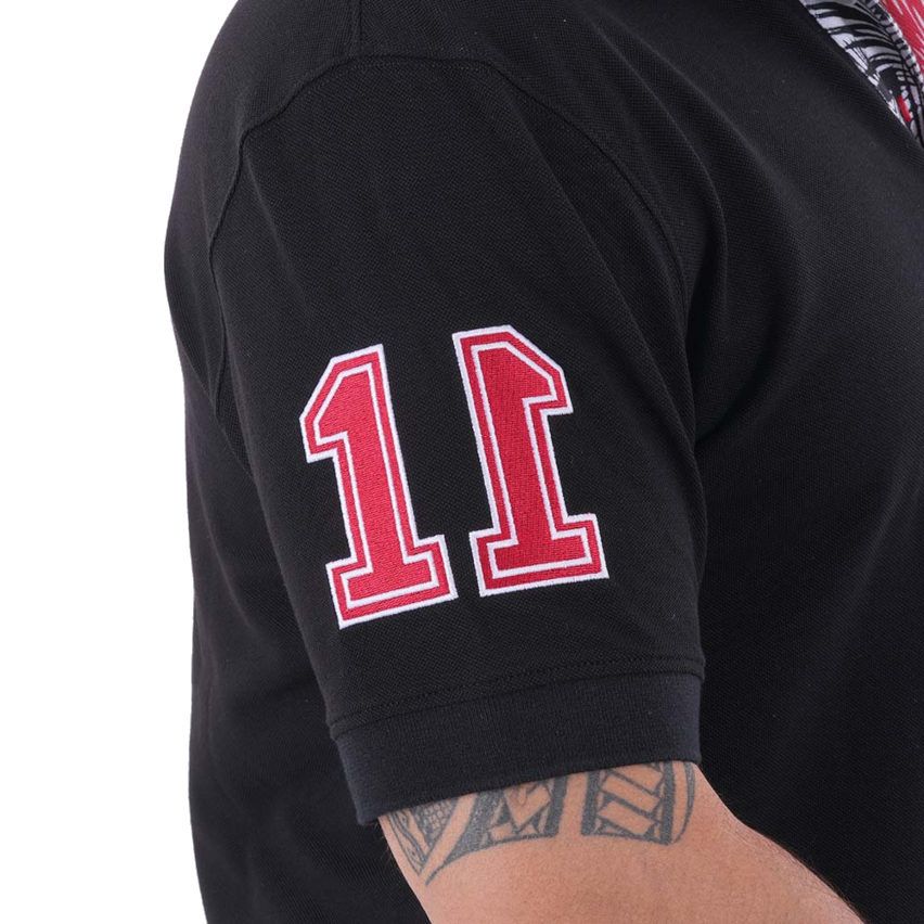 Polo de manga corta negro Jonah LOMU - Ruckfield