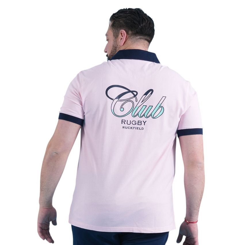 Polo Rugby Club Mangas Cortas Rosa - Ruckfield