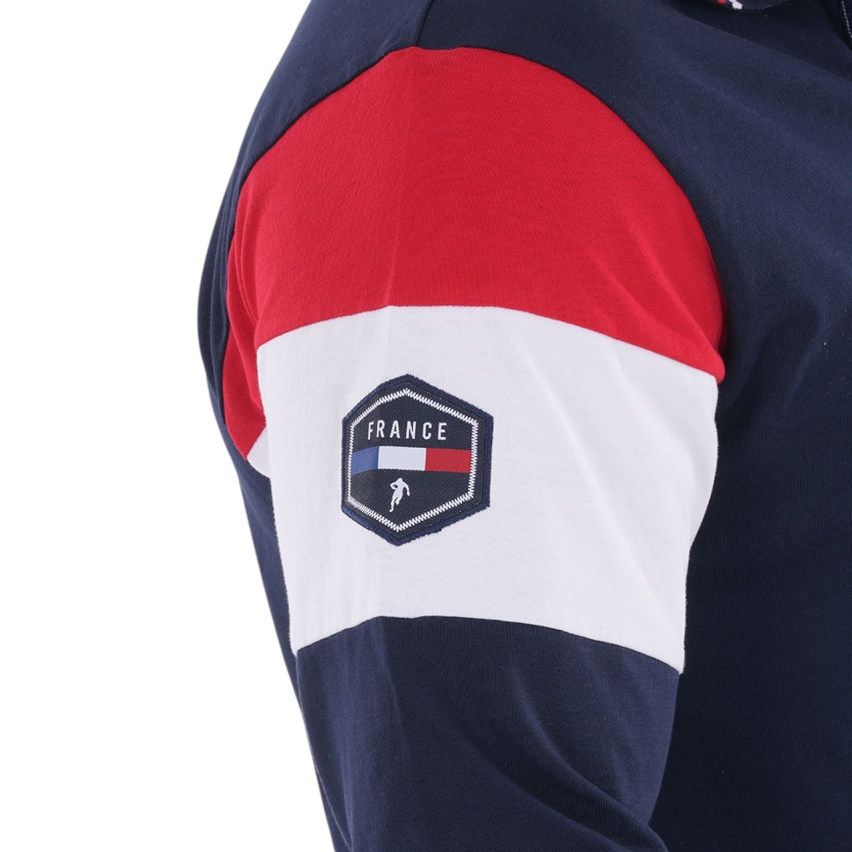 Polo de manga larga French Rugby Club Azul Marino - Ruckfield