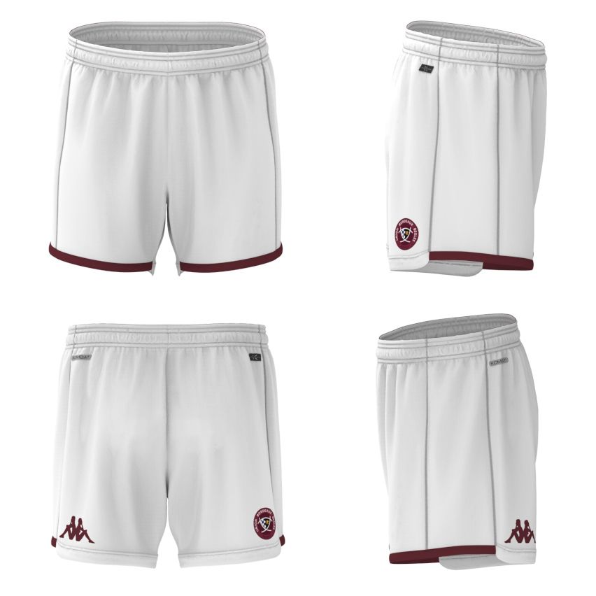 Pantalones Cortos de Rugby Ryder Niño Union Bordeaux Bègles Blanco 2023/2024 - Kappa