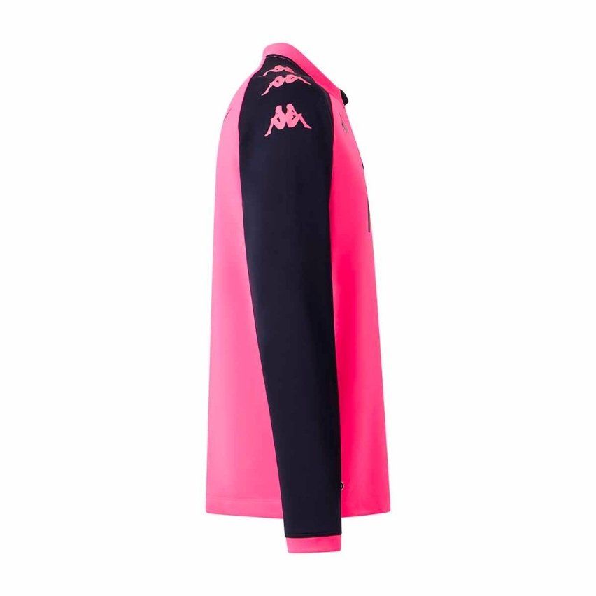 Sudadera Rugby 1/4 Zip Muzira Stade Français Rosa 2025/2026 - Kappa