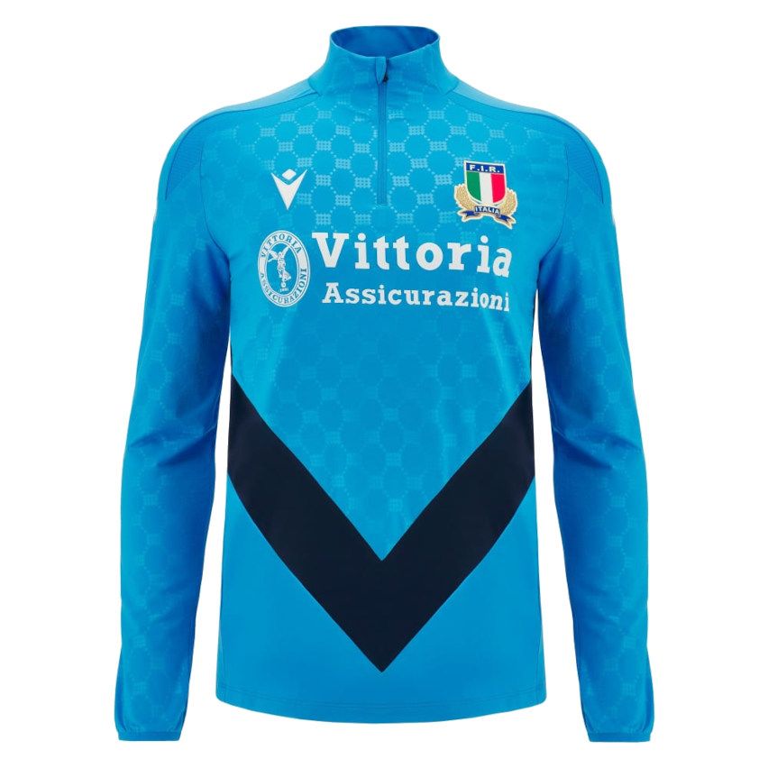 Sudadera Rugby ¼ Zip Italia 2024/2025 Macron