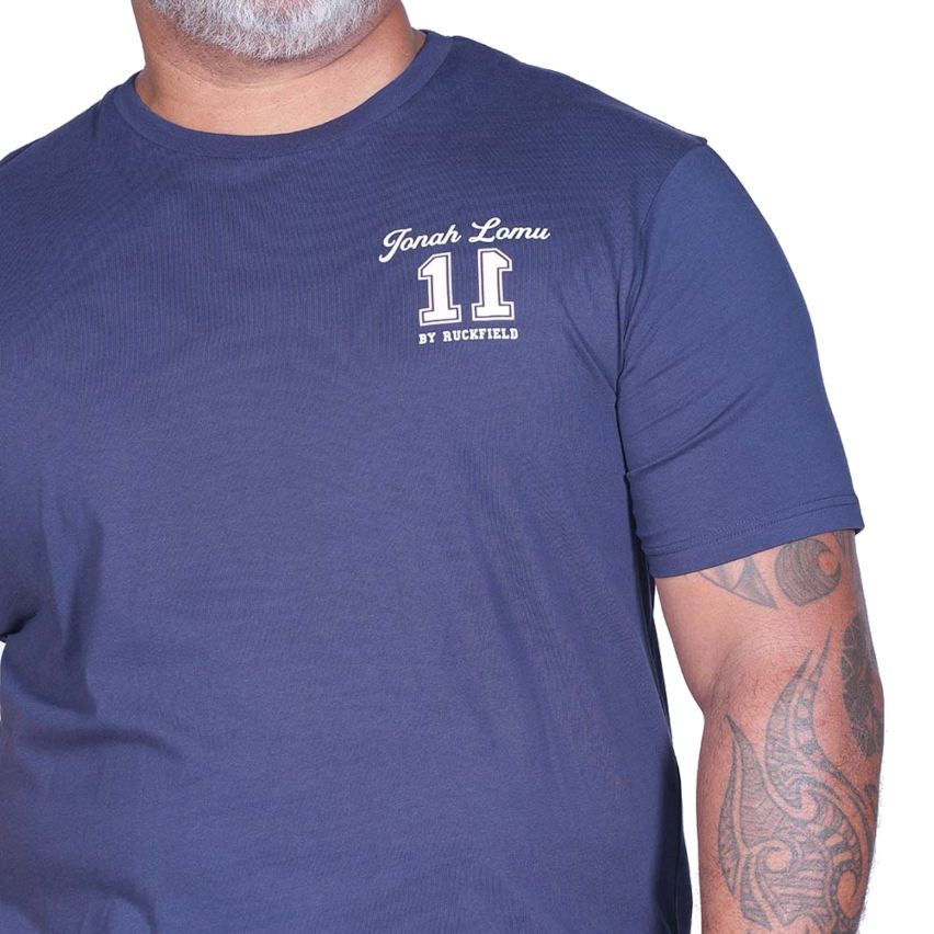 Camiseta de Rugby Jonah Lomu Azul Marino - Ruckfield