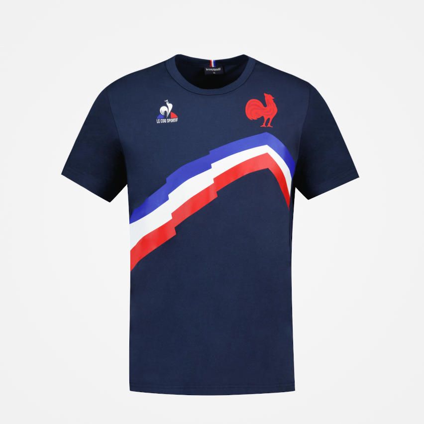 Camiseta Francia Rugby Supporter Nino Azul Marino Le Coq Sportif