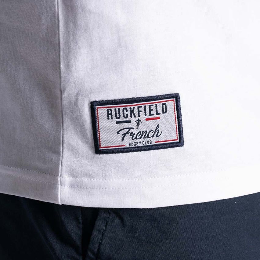 Camiseta de Rugby de Manga Corta French Rugby Club Blanco – Ruckfield