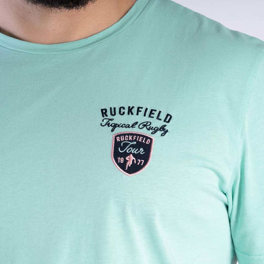 Camiseta Rugby Tropical Verde Agua - Ruckfield