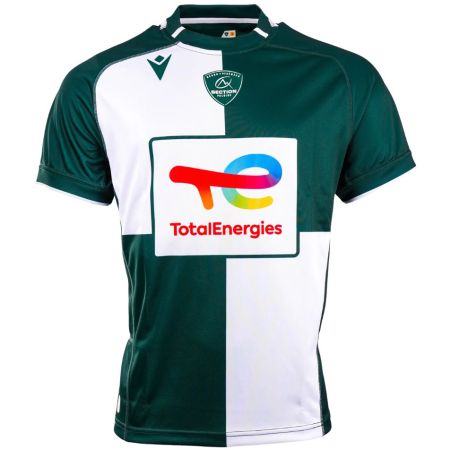 Camiseta rugby Section Paloise verde blanco Macron local 2026