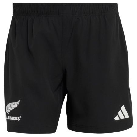 Pantalón corto rugby All Blacks Adidas negro local 2026 vista frontal