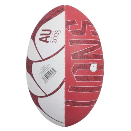 Balón rugby Thrillseeker British Irish Lions Canterbury rojo blanco