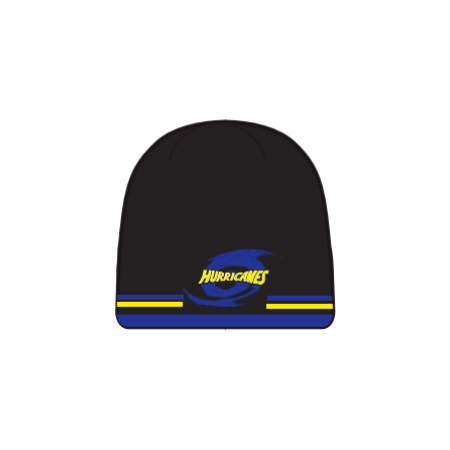 Gorro Hurricanes Super Rugby 100% Acrílico Negro Hombre