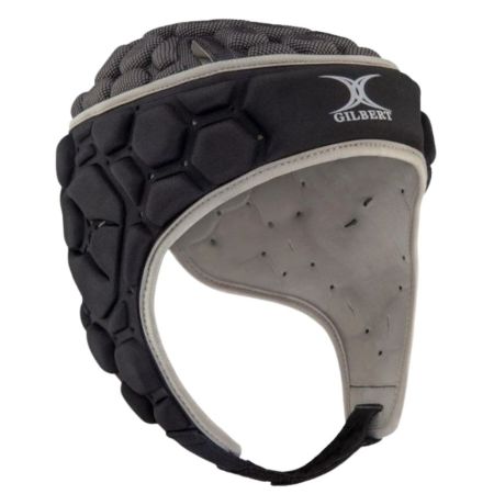 Casco rugby infantil Gilbert XP 250 negro perfil lateral