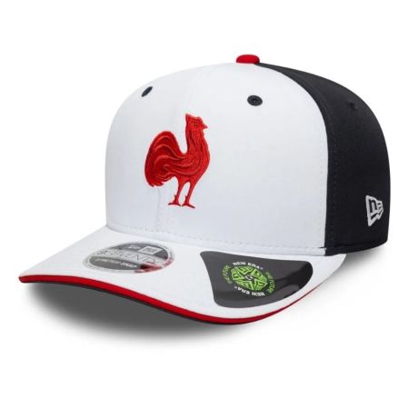 Gorra de rugby France 9Seventy Stretch Snap Blanca – New Era