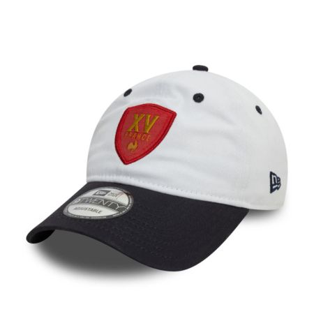 Gorra de Rugby Francia Contrast Visor 9TWENTY Ajustable Blanco/Marino – New Era