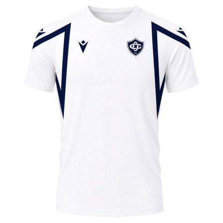 Camiseta entrenamiento rugby azul blanco Castres Olympique Macron 2026/27