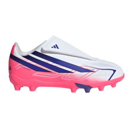 Botas de rugby infantiles Adidas F50 Hyperfast Club velcro