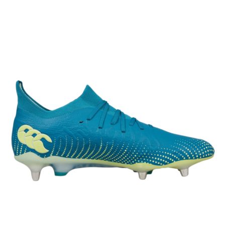 Botas de Rugby Speed Infinite Elite SG Tacos Híbridos Todo Terreno Azul/Verde - Canterbury
